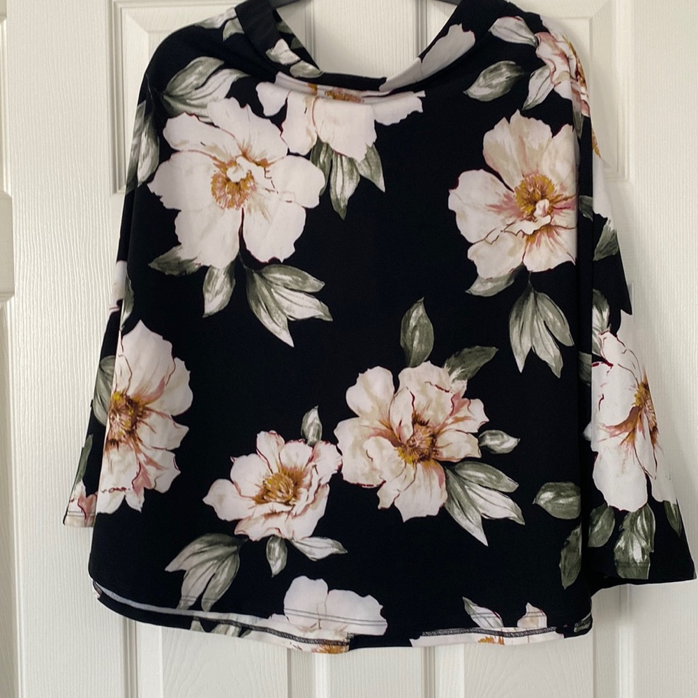 Floral flared skirt